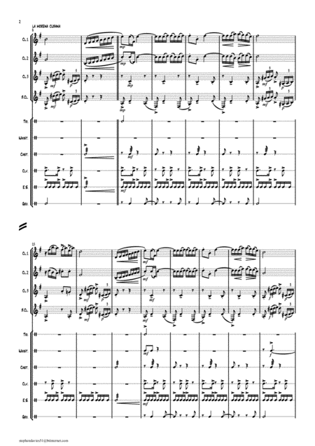 La Morena Cubana Clarinet Quartet With Latin Percussion Page 2