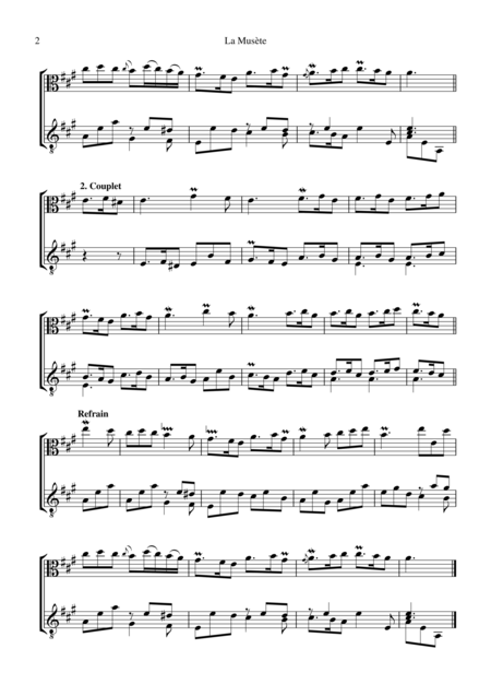 La Musete For Viola And Guitar Page 2