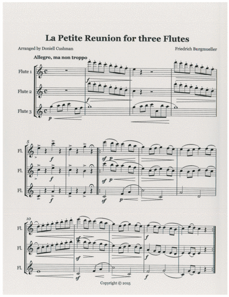La Petit Reunion For Flute Trio Page 2
