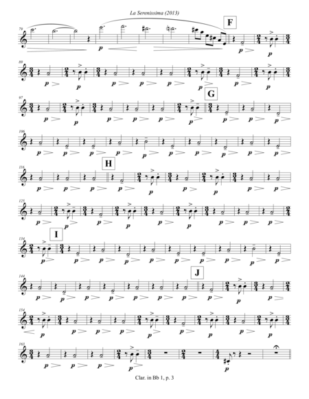 La Serenissima 2013 Clarinet In Bb 1 Page 2