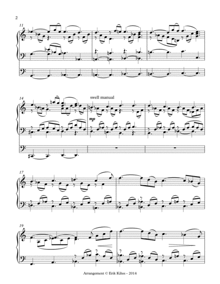 Lacrymosa Mozart A Simplified Arrangement For Organ By Erik Kihss Page 2