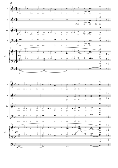 Laetentur Caeli Cristmas Sabrb Choir And Organ Page 2