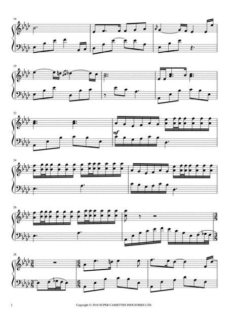 Lag Ja Gale Piano Solo Page 2