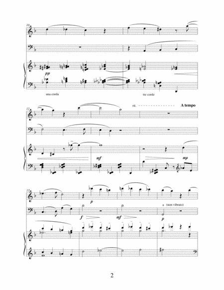 Lament For Oboe Cello And Piano Page 2