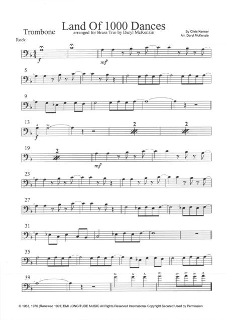 Land Of A Thousand Dances Brass Trio Page 2