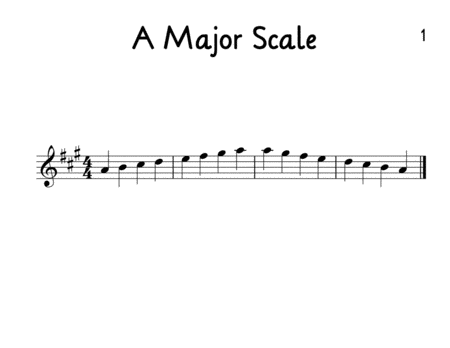 Large Print Music For Beginning Violin Page 2