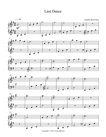 Last Dance An Original Solo For Double Strung Harp Page 2