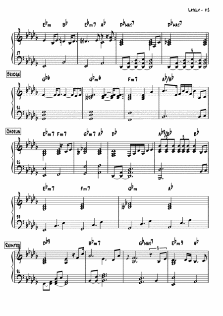 Lately Piano Part Page 2