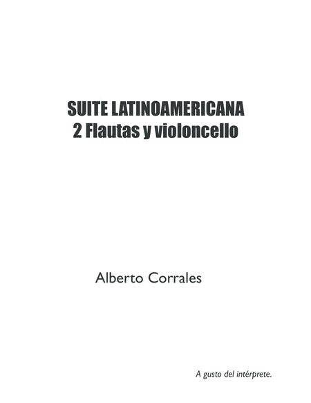 Latinoamerican Suite Two Flutes And Cello Page 2