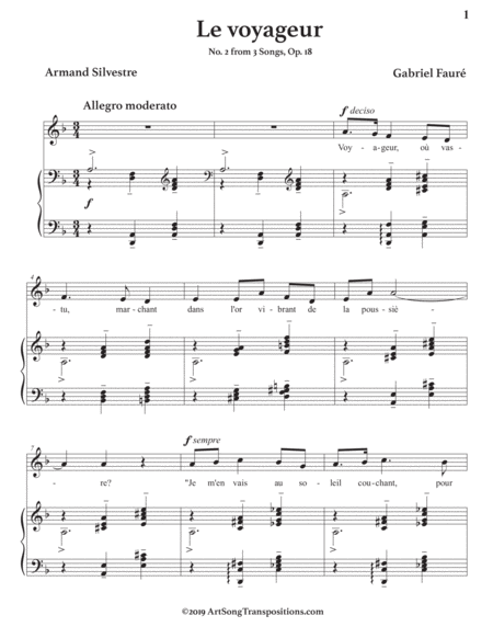 Le Voyageur Op 18 No 2 Transposed To D Minor Page 2