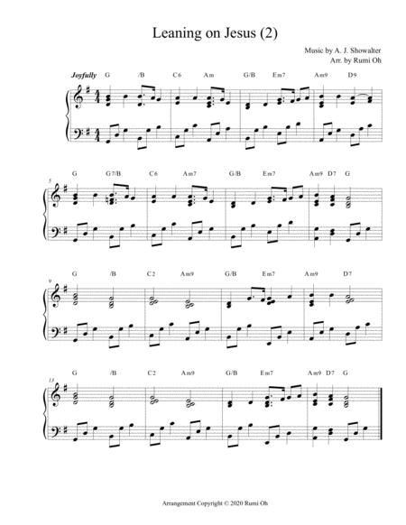 Leaning On Jesus Favorite Hymns Arrangements With 3 Levels Of Difficulties For Beginner And Intermediate Page 2