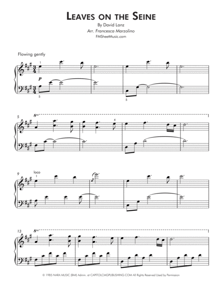 Leaves On The Seine Intermediate Piano Page 2