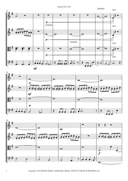 Legends Never Die String Quartet Page 2