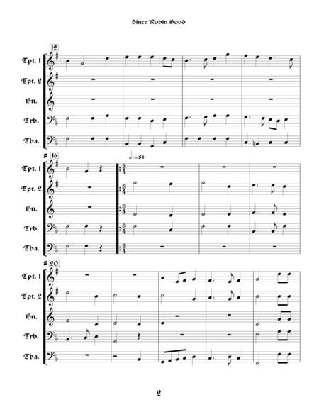 Legends Tales Of The Renaissance Of Loss For Brass Quintet Page 2