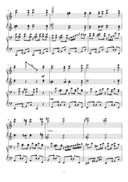 Leibestraume Sanba 4hands Piano Page 2