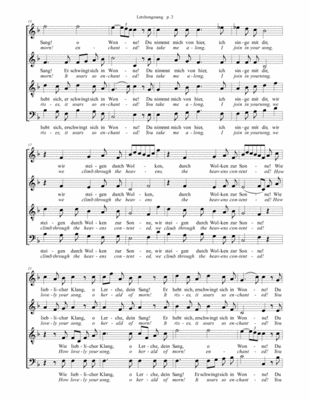 Lerchengesang The Larks Song Page 2