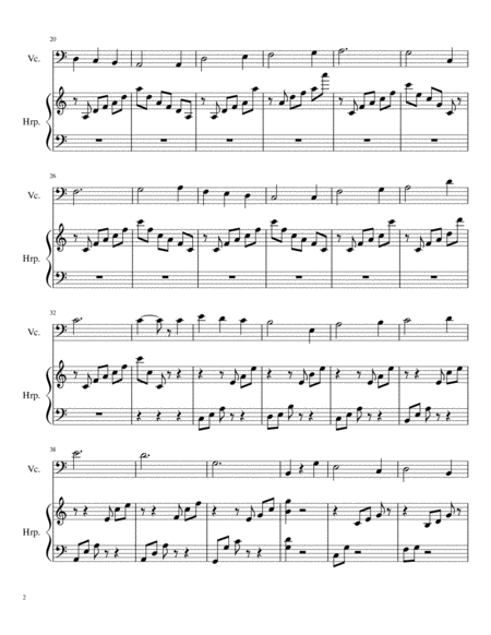 Les Pins De Charlannes Duet Harp And Violin Page 2