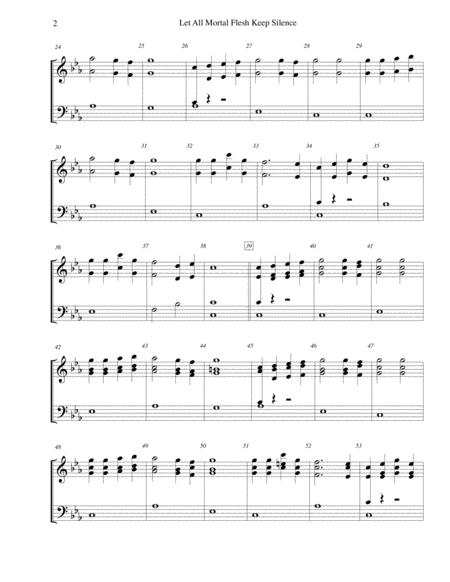 Let All Mortal Flesh Keep Silence For 3 Octave Handbell Choir Page 2