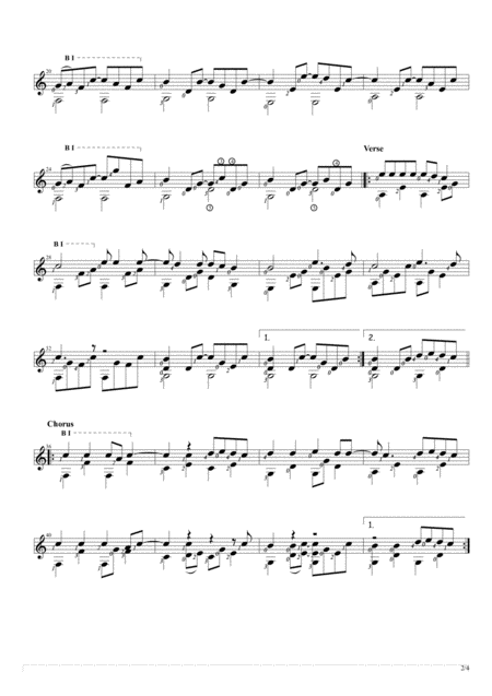 Let Her Go Solo Guitar Score Page 2