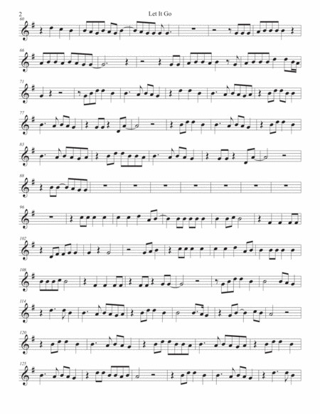 Let It Go Clarinet Page 2