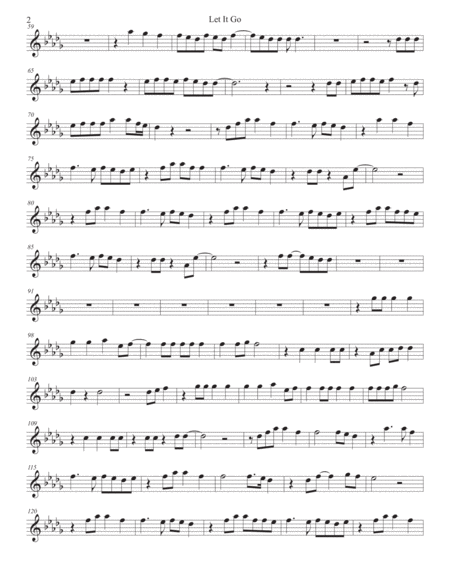 Let It Go Flute Original Key Page 2