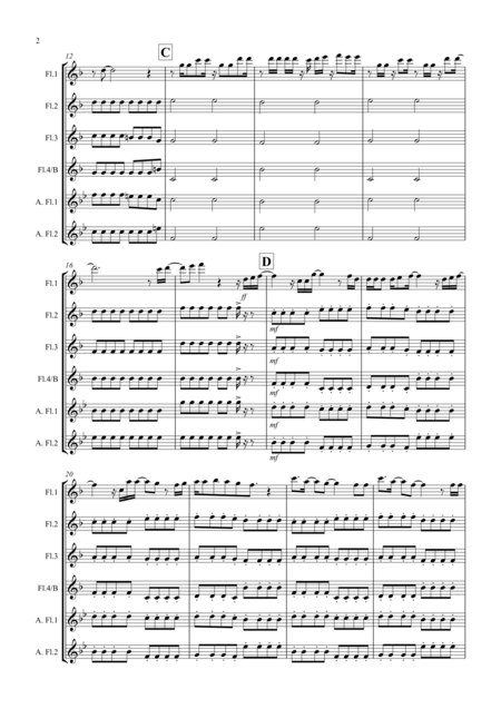 Let It Go From Frozen For Flute Quartet Page 2