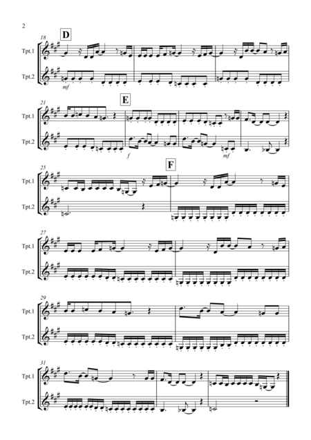 Let It Go From Frozen For Trumpet Duet Page 2