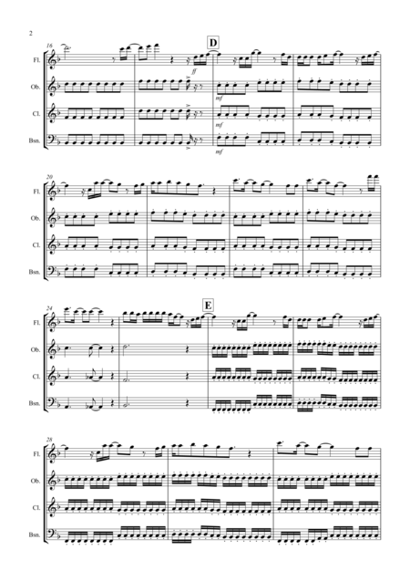 Let It Go From Frozen For Wind Quartet Page 2