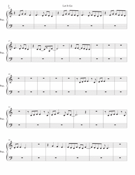 Let It Go Piano Easy Key Of C Page 2