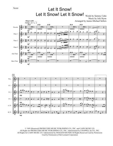 Let It Snow Let It Snow Let It Snow For Flute Choir Page 2