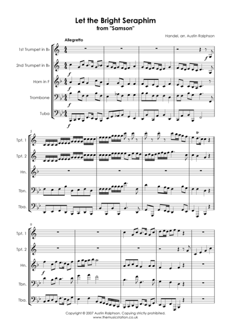 Let The Bright Seraphim From Samson Brass Quintet Page 2