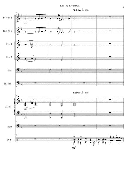 Let The River Run Brass Sextet Page 2