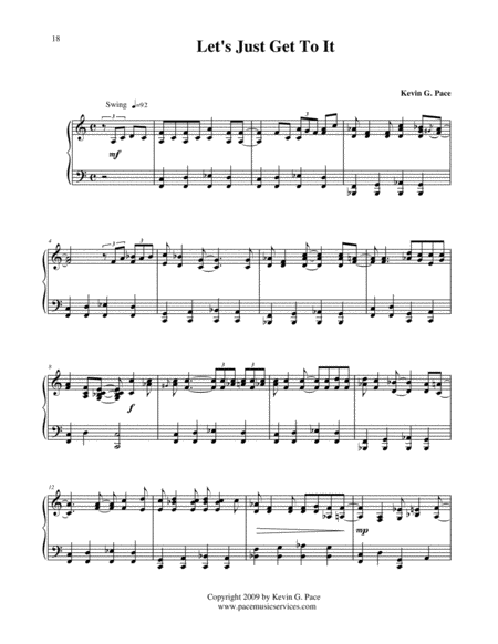 Lets Just Get To It Boogie Original Piano Solo Page 2