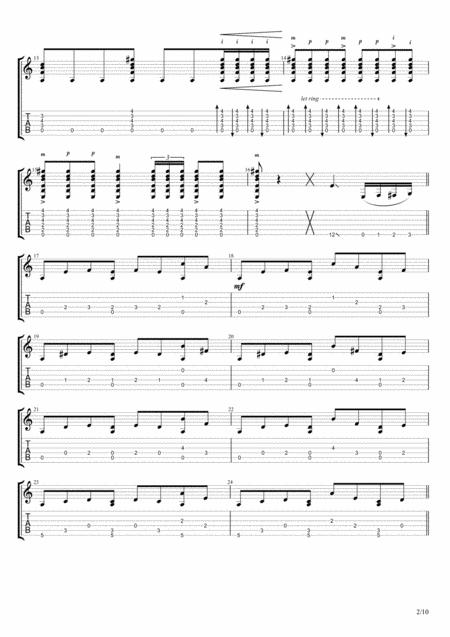 Libertango Variation For Classic Guitar Page 2