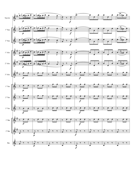Libiamo Ne Lieti Calici Brindisi For Saxophone Ensemble Page 2