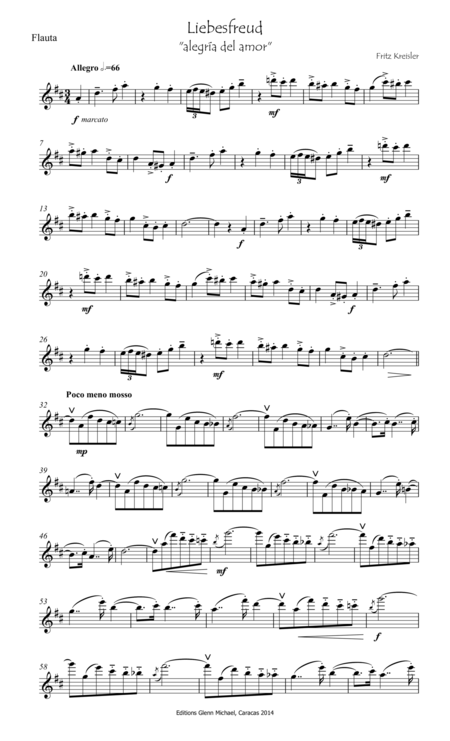 Liebesfreud For Flute Piano Page 2