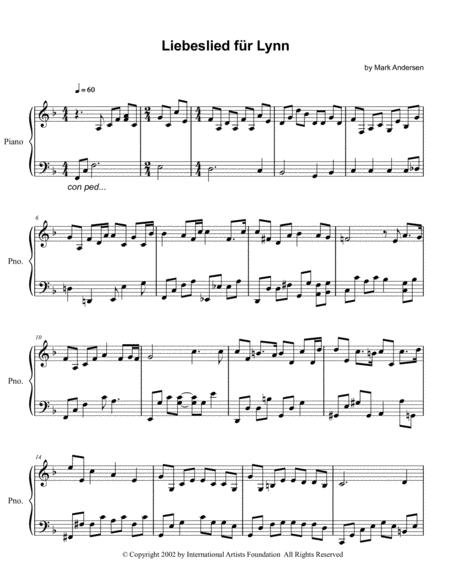 Liebeslied Fr Lynn Piano Solo Page 2