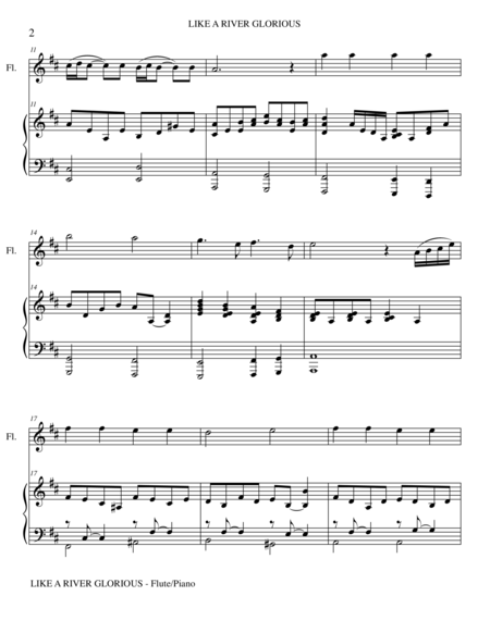 Like A River Glorious Flute Piano And Flute Part Page 2