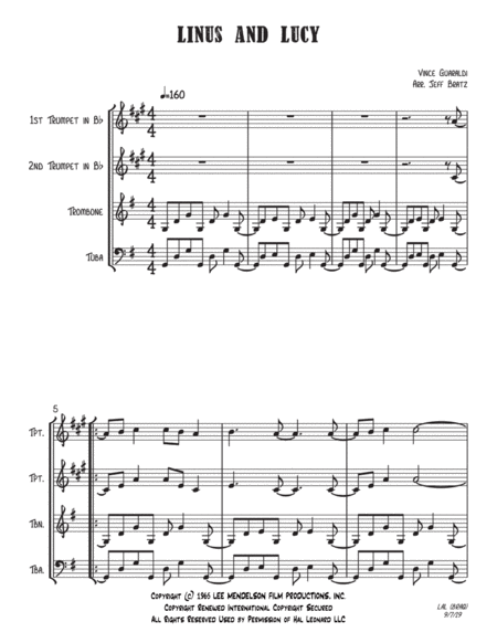 Linus And Lucy Brass Quartet Page 2