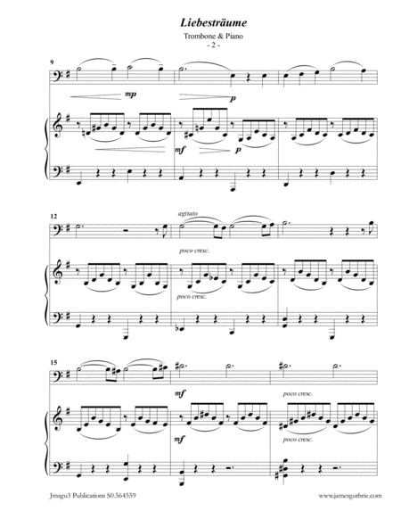 Liszt Liebestraume For Trombone Piano Page 2