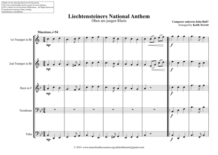 Litchenstein National Anthem For Brass Page 2