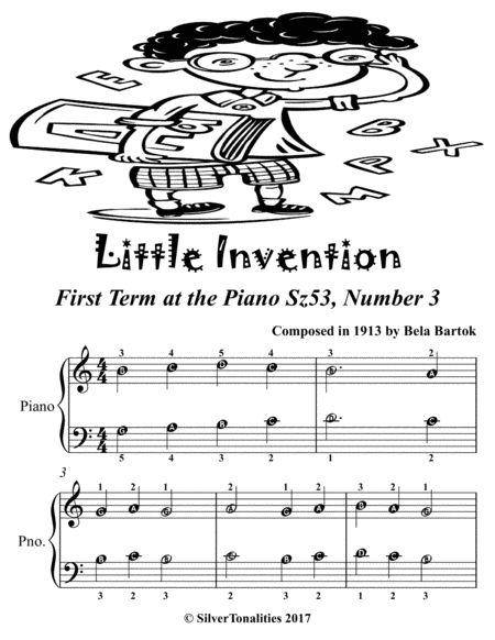 Little Invention First Term At The Piano Sz53 Number 3 Easiest Piano Sheet Music Page 2