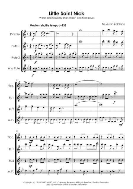 Little Saint Nick Flute Quartet Page 2