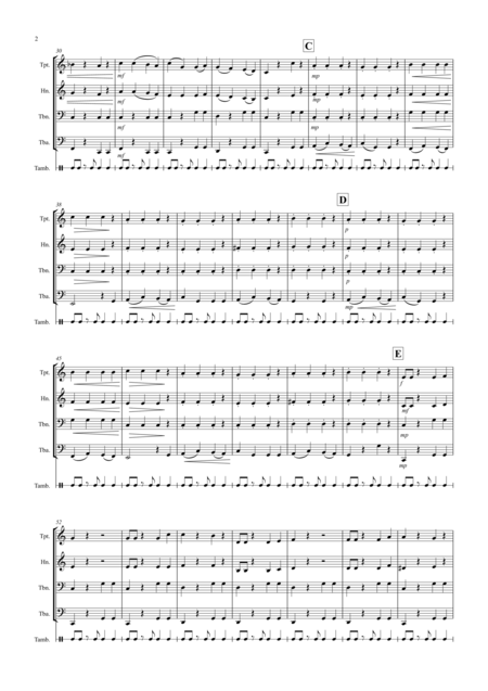 Little Tango For Beginning Brass Quartet Page 2