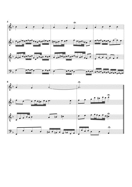 Lob Sei Dem Allmaechtigen Gott Bwv 602 From Orgelbuechlein Arrangement For 4 Recorders Page 2