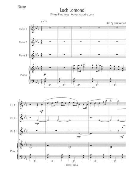 Loch Lomond Flute Trio With Piano Accompaniment Page 2