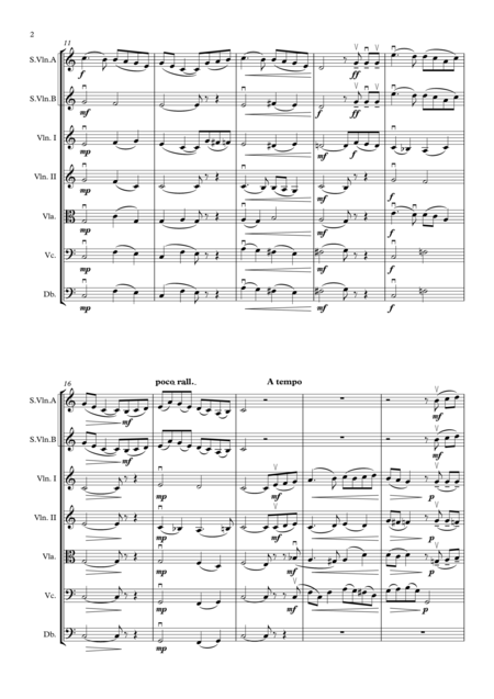 Londonderry Air For 2 Solo Violins And String Orchestra Page 2