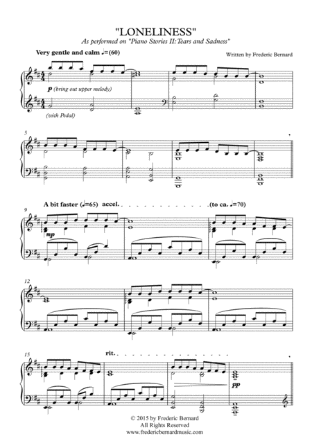 Loneliness Sad Piano Page 2