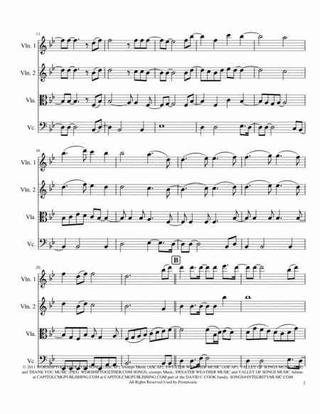 Lord I Need You Passion String Quartet Page 2