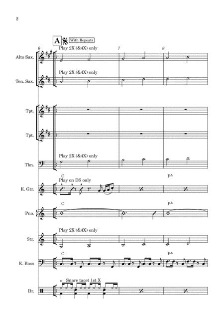Love Is In The Air Vocal With Small Band 3 5 Horns Key Of C Page 2